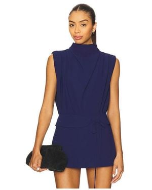 Amanda Uprichard X Revolve Sleeveless Fabienne Top - Blue