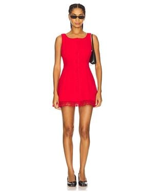 For Love & Lemons Minikleid Serena - Rot
