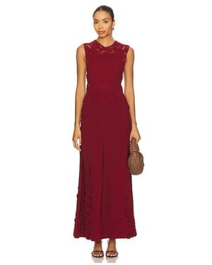 Ulla Johnson Genoveva Sleeveless Knit Maxi Dress - Red
