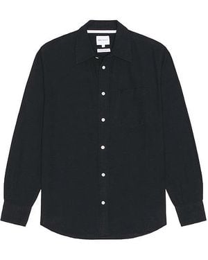 Norse Projects Camisa Algot En Color Azul Marino Talla En - Negro