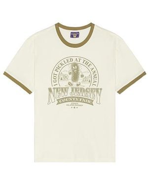 Coney Island Picnic County Fair Ringer Tee - White