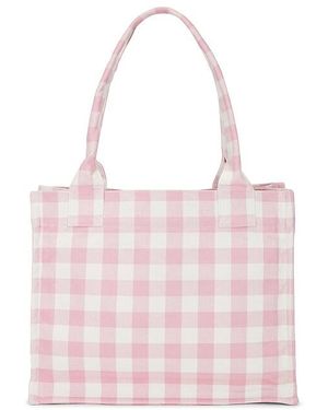 Ganni ■ Shopper Xxl Vichy - Light Pink 【 残りわずか】 Ganni □ Shopper Xxl Vichy - Light Pink 【 残りわずか
