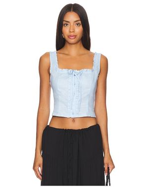 SNDY'S X Revolve Cottage Top - White