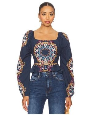 Cleobella Elizabeth Top - Blue