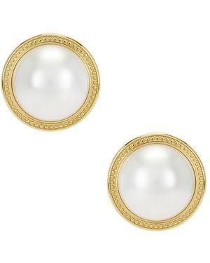 CENDRE Rue Cler Pearl Earrings - Metallic