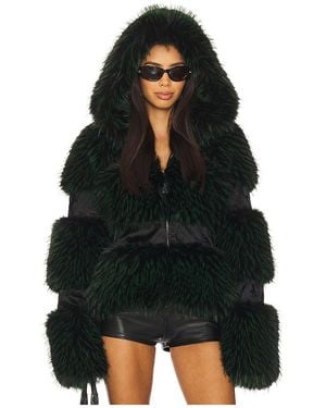 Kim Shui Memphy Faux Fur Coat - Black
