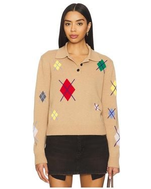 MSGM Strick Broken Argyle - Schwarz
