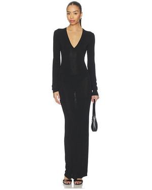 Entire studios V Neck Dress - Black