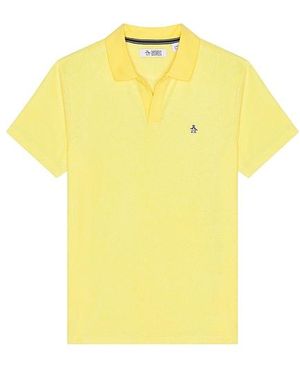 Original Penguin Terry Collar Polo - Yellow