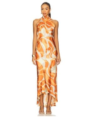 MISA Los Angles Kleid Fiore - Orange