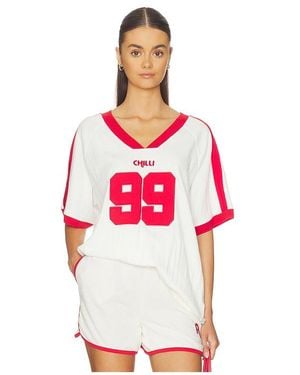 Araminta James Chilli 99 Waffle Tee - Red