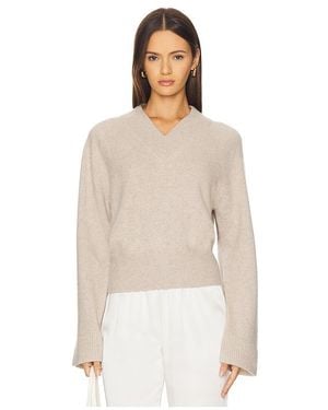 NAADAM Premium Cashmere Raglan V Neck - Natural