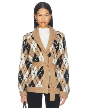 The Great X Stetson The Argyle Riding Cardigan - Natural