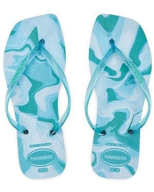 Havaianas Slim Square Jelly Sandal - Blue