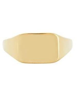 Mega Signet Pinky Ring - White