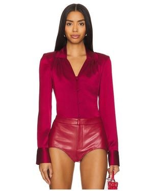 Kim Shui Silk Blouse - Red