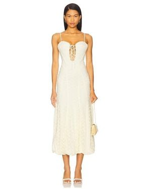 Bardot Delaney Bubble Midi Dress - White
