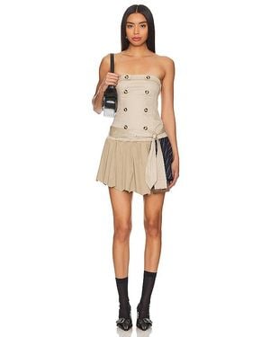 Jaded London Deconstructed Mac Dress - Natural