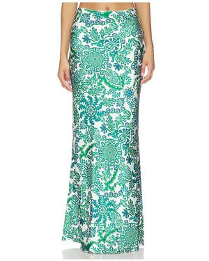 MISA Los Angles Falda Sierra En Color Blanco, Verde Talla (También En Xxs, Xs, S, M, Xl)