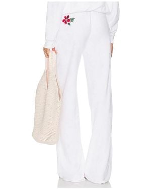 Frankie's Bikinis X Devon Lee Carlson Robertson Terry Pant - White