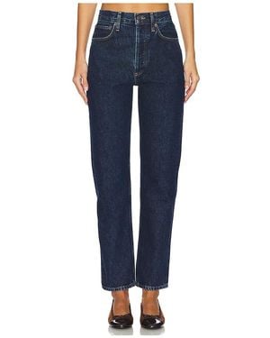 Agolde 90's Pinch Waist High Rise Straight Jeans - Blue