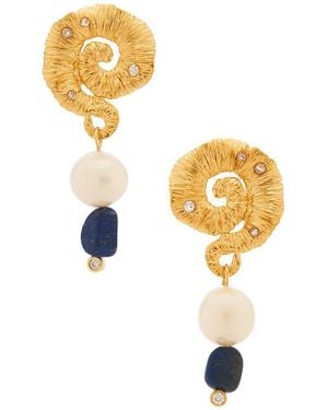 Anni Lu Pendientes Jet Set En Color Oro Metálico Talla