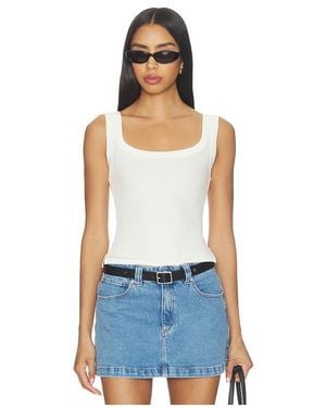 LNA Banded Ribbed Scoop Tank - Blue