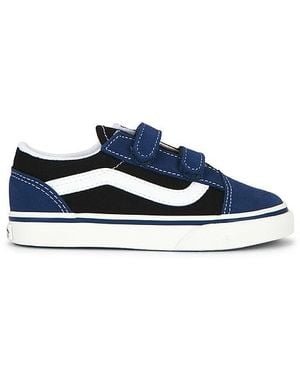 Vans Toddlers Old Skool V Sneaker - Blue