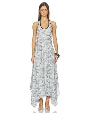 Kate Barton Halterneck Handkerchief Dress - White