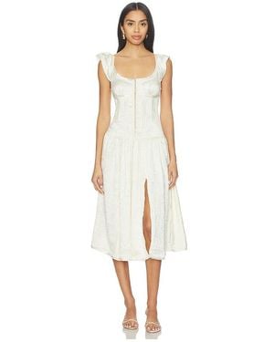 Free People Midi-Kleid Loveday - Weiß