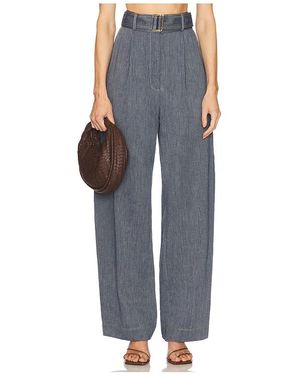 Matthew Bruch Pleated Barrel Trouser - Black