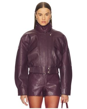retroféte Chaqueta Cuero Lykke En Color Morado Talla (También En S, Xs)
