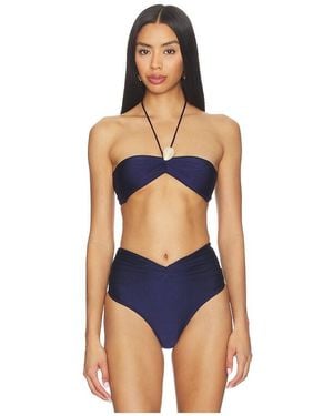 Shani Shemer Laurel Bikini Top - Blue