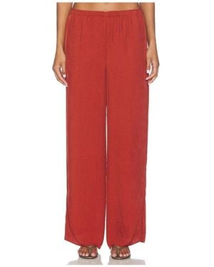 Theory Slit Pant - Red