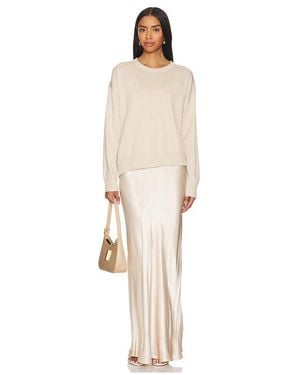SOVERE Rhyme Combo Slip Knit Dress - Natural