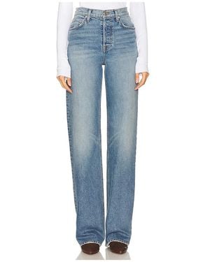 GRLFRND Brooklyn High Rise Straight - Blue