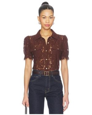 Generation Love Mikaelle Lace Shirt - Blue