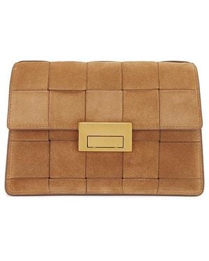 Loeffler Randall Delphine Leather Clutch - Brown
