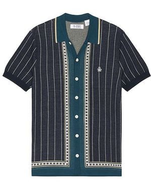 Original Penguin Hemd Stripe - Blau