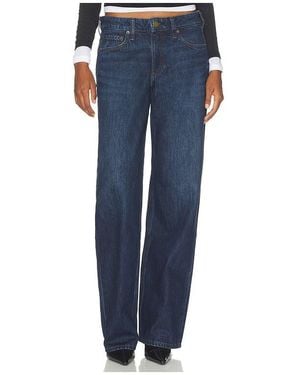 Rag & Bone Cam Full Length Straight Jeans - Blue
