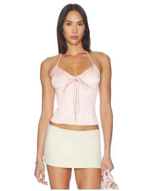 GUIZIO Marini Corset Top - White