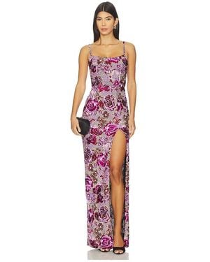 Bronx and Banco Allegra Maxi Dress - Purple