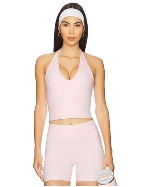 437 The Halter Tank Top - Pink