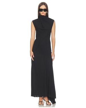 The Attico Turtleneck Midi Dress - Schwarz