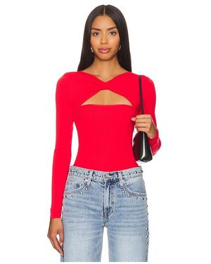 superdown Kenzie Knit Top En Color Rojo Talla En