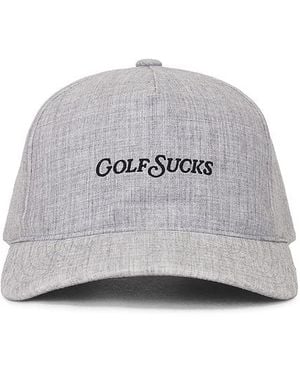Travis Mathew Sombrero Golf Sucks En Color Gris Talla - Blanco