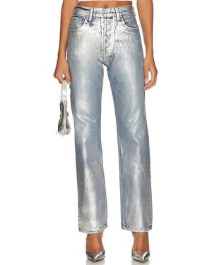 EB DENIM High Rise Straight デニム - ブルー