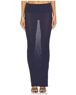 Lovers + Friends Ellison Sheer Maxi Skirt - Blue