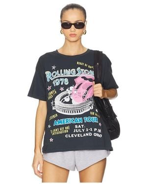 Daydreamer Rolling Stones 1978 American Tour Merch Tee - Blue