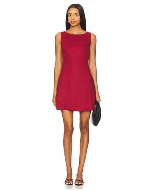 AEXAE Minikleid Mit U-Ausschnitt Und Tiefem Rückenausschnitt - Rot